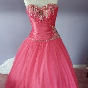 Tiffany Designs Pink Ball Prom Gown Size 4